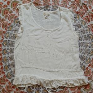 White embroidered blouse